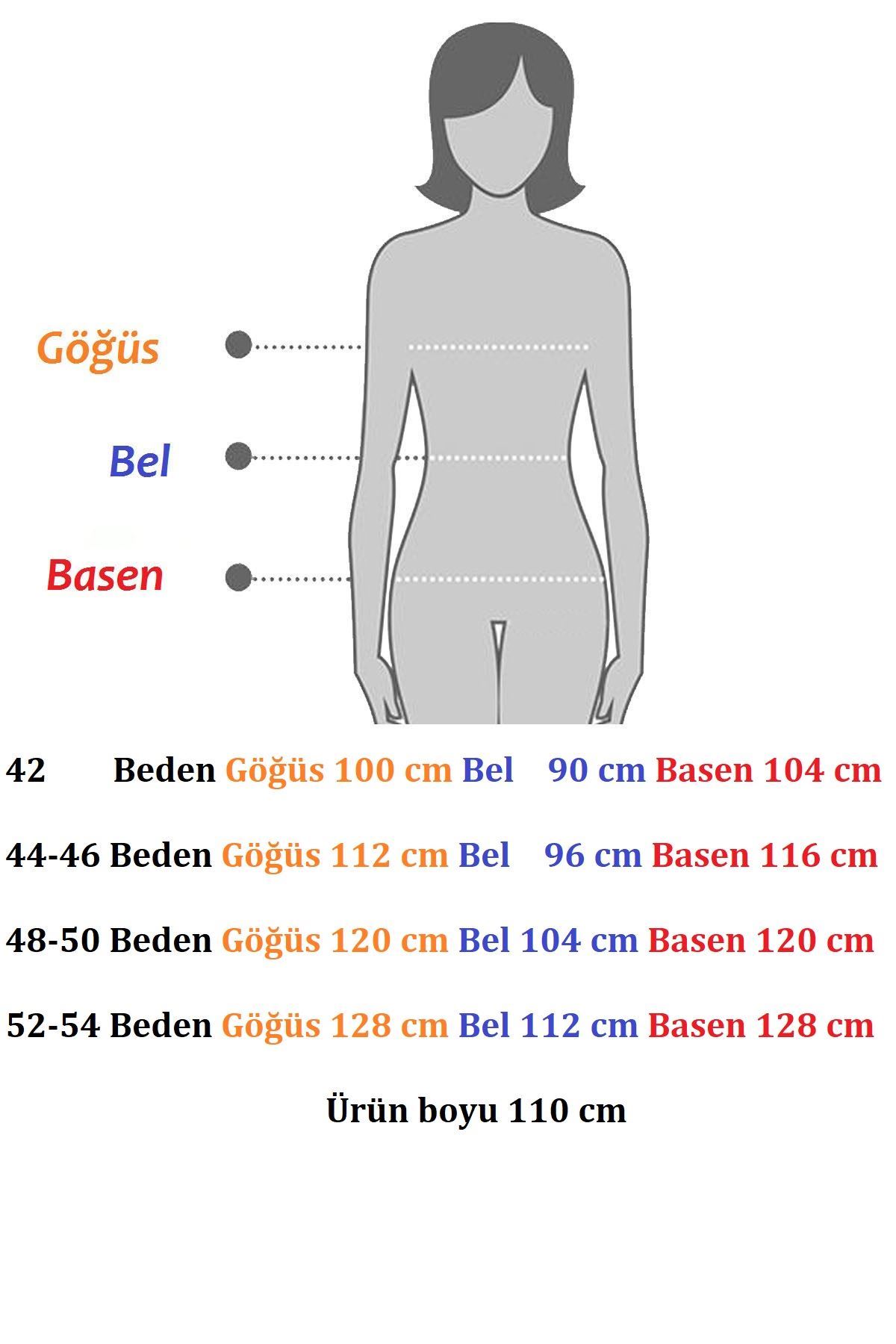 Kadın Büyük Beden Kışlık Midi Boy Bisiklet Yaka Cepli Elbise 12M-2365