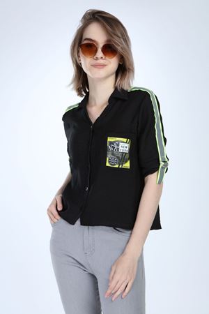 Siyah Spor Gömlek 5C-1013