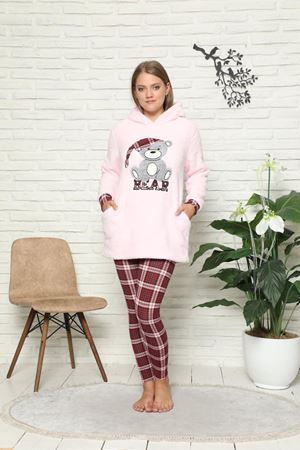 Kadın Pembe Welsoft Polar Pijama 14C-59037
