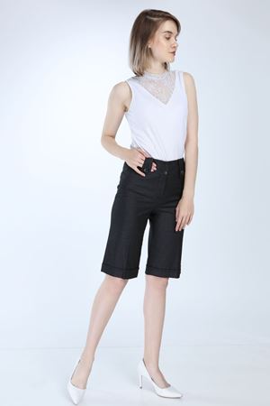 Kadın Antrasit  Kumaş Şort 11C-1028