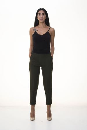 Haki renk double paça pantolon 7C-1066