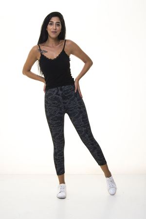 Siyah Desenli  Tayt 1E-1084