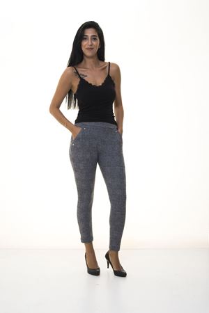 Gri Ekose Desenli Kışlık Pantolon 2E-1069