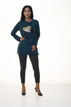 Kadın Yeşil Sweatshirt 4D-1096