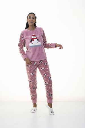 Pembe Welsoft Polar Pijama 13C-1100
