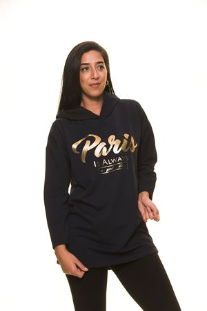 Lacivert Kapşonlu Sweat 5F-1128