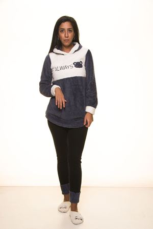 Lacivert  Kapşonlu Polar Takımı 12E-2008