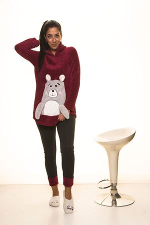 Mürdüm Sevimli  Kapşonlu Polar Takımı 12D-2010