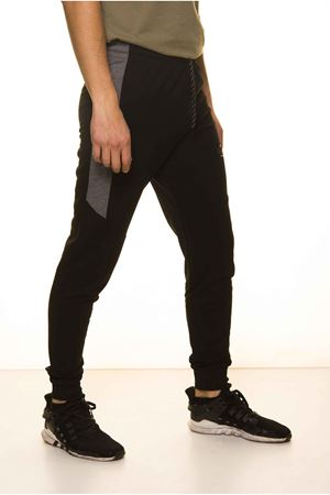 Siyah Biyeli Lastik Paça Erkek Eşofman Altı 11C-1116