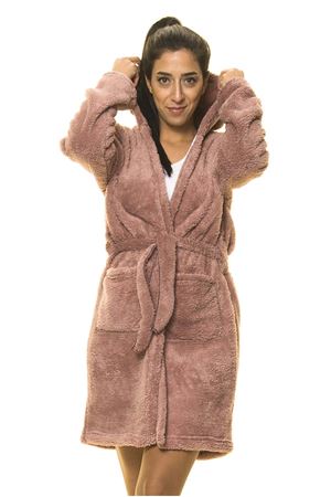 Gül Kurusu Cepli Peluş Sabahlık 2C-2052