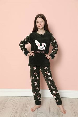 Çocuk Desenli Kışlık Polar Pijama Takımı 9C-20206