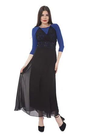 Taşlı Kemerli Elbise F7-0700