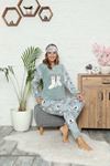 Mint Yeşil Welsoft Polar Pijama 14D-9058