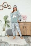 Mint Yeşil Welsoft Polar Pijama 14D-9058