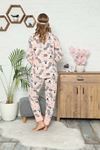 Pembe  Peluş Polar Pijama 13C-9058