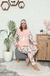 Pembe  Peluş Polar Pijama 13C-9058