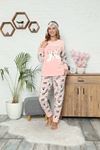 Pembe  Peluş Polar Pijama 13C-9058