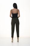 Haki renk double paça pantolon 7C-1066