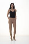 Kadın Açık Kahve  Double Paça Pantolon 7C-1065