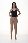 Kadın Açık Kahve  Double Paça Pantolon 7C-1065