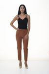 Kiremit Rengi Beli Lastikli  Pantolon 6D-1055