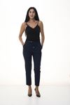 Lacivert Beli Lastikli  Pantolon 6D-1054