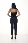 Lacivert Beli Lastikli  Pantolon 6D-1054