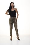 Leopar Desenli Cepli Esnek Pantolon 6C-1044