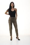 Leopar Desenli Cepli Esnek Pantolon 6C-1044