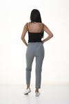 Mint Yeşil Beli Lastikli  Pantolon 6D-1057