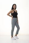 Mint Yeşil Beli Lastikli  Pantolon 6D-1057