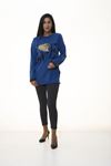 Kadın Mavi Sweatshirt 4D-1090