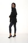 Siyah Kadın Sweatshirt 4D-1088