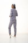 Gri Peluş Polar Pijama 14D-1099
