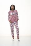  Kadın Kışlık Pembe Welsoft Polar Pijama 14E-1102