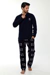 Lacivert Polar Erkek Pijama 16C-9004