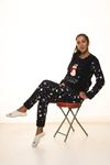 Kadın Lacivert  Welsoft Kışlık Polar Pijama Takımı 10E-9002