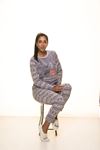 Gri Welsoft Polar Pijama 13D-9105