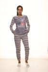 Gri Welsoft Polar Pijama 13D-9105