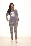 Gri Welsoft Polar Pijama 13D-9103