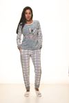 Mint Yeşil Polar Pijama Takımı 13D-9104