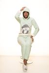 Yeşil Welsoft Polar Pijama Takım 13E-7113