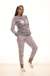 Gri Welsoft Polar Pijama 13D-9100