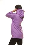 Lila Kapşonlu Sweat 5F-1123