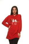 Kırmızı Kapşonlu Sweat 5F-1131
