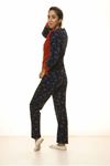 Lacivert Kırmızı Kışlık Welsoft Peluş Pijama 2C-2044