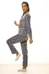 Antrasit Kışlık Kar Tanesi Welsoft Peluş Pijama 14C-2043