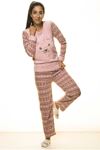 Pembe Kışlık Sevimli Welsoft Peluş Pijama 1C-2058