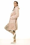 Bej Rengi Cepli Peluş Sabahlık 1C-2053