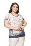 Kadın Büyük Beden Mavi Body  A6-3018